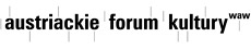 Program Austriackiego Forum Kultury