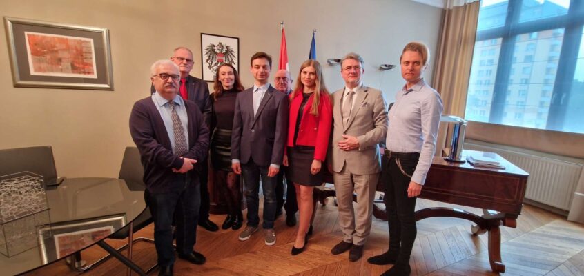Treffen der neuen Polnisch-Österreichischen Gesellschaft (TPA)-Mitglieder im Konsulat